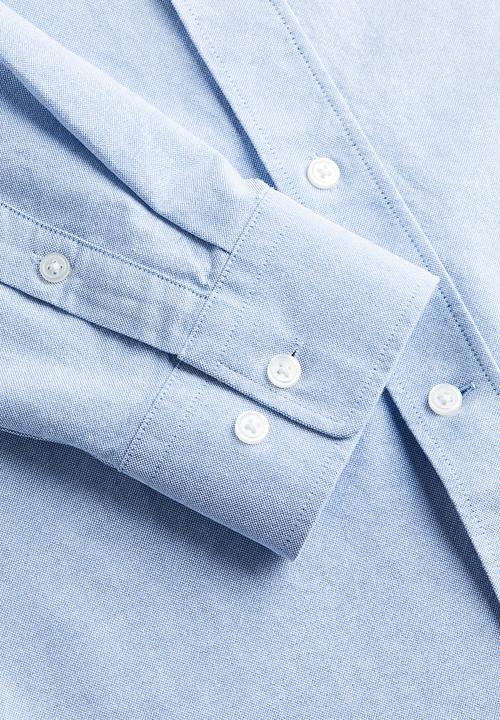 H&M - Regular fit oxford shirt - light blue 