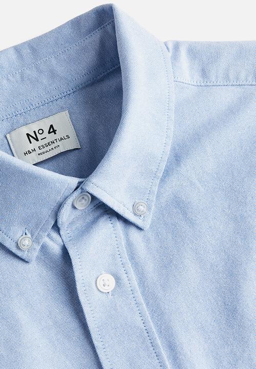 H&M - Regular fit oxford shirt - light blue 