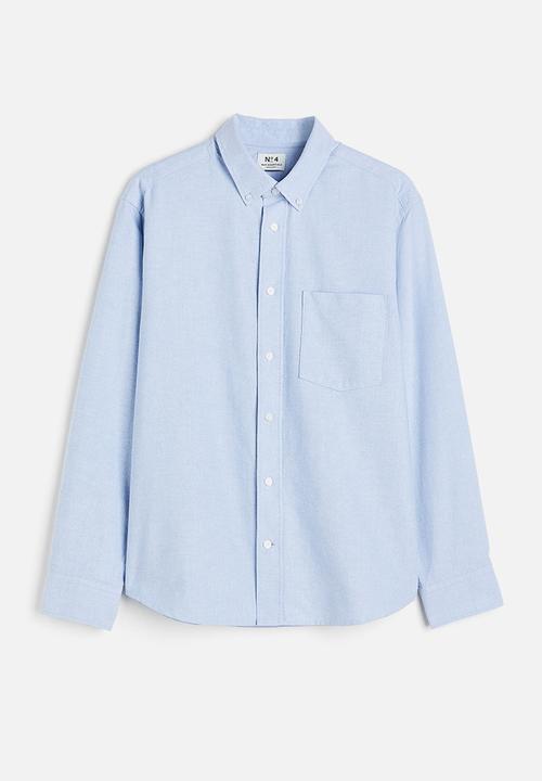 H&M - Regular fit oxford shirt - light blue 