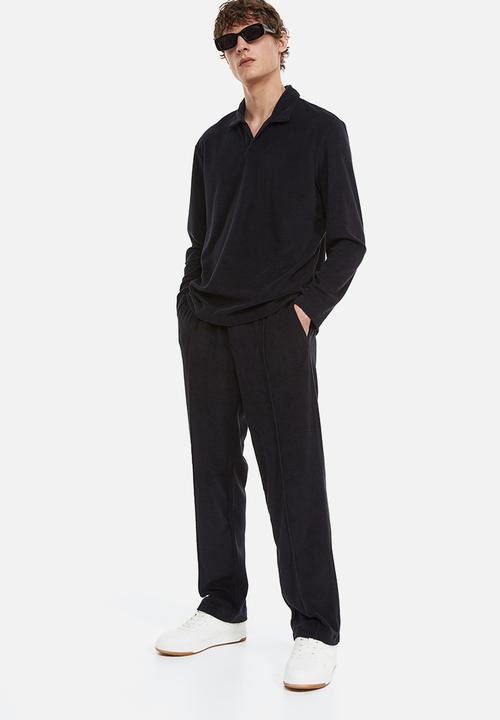 H&M - Regular fit terry joggers - navy blue