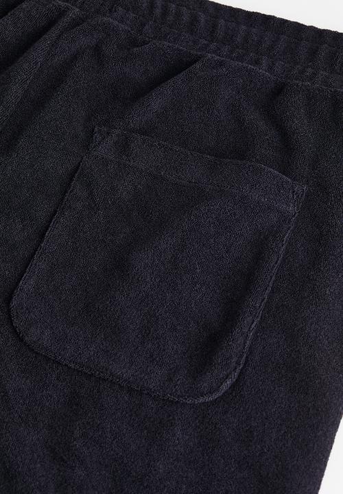 H&M - Regular fit terry joggers - navy blue