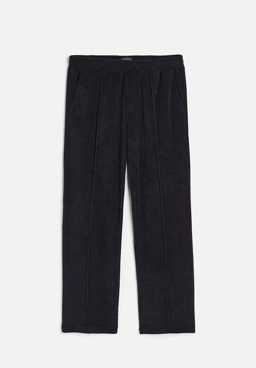H&M - Regular fit terry joggers - navy blue