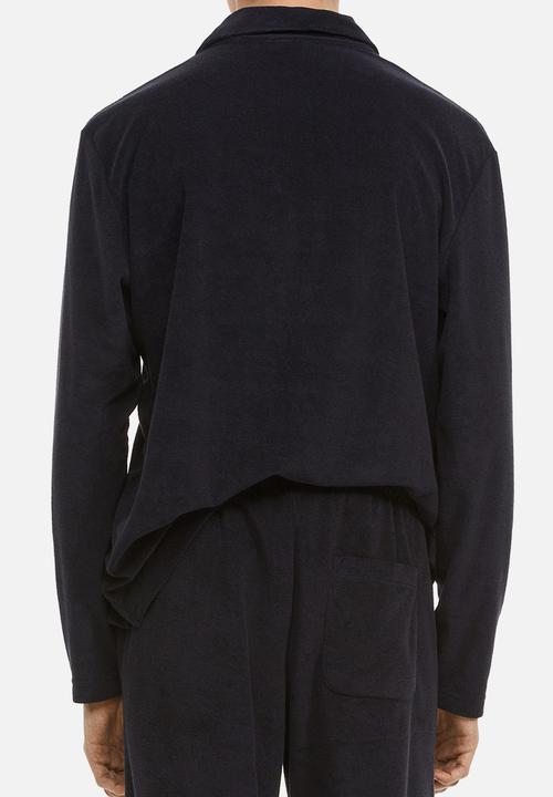 H&M - Regular fit terry joggers - navy blue