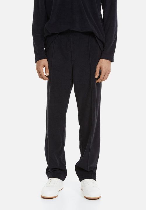 H&M - Regular fit terry joggers - navy blue