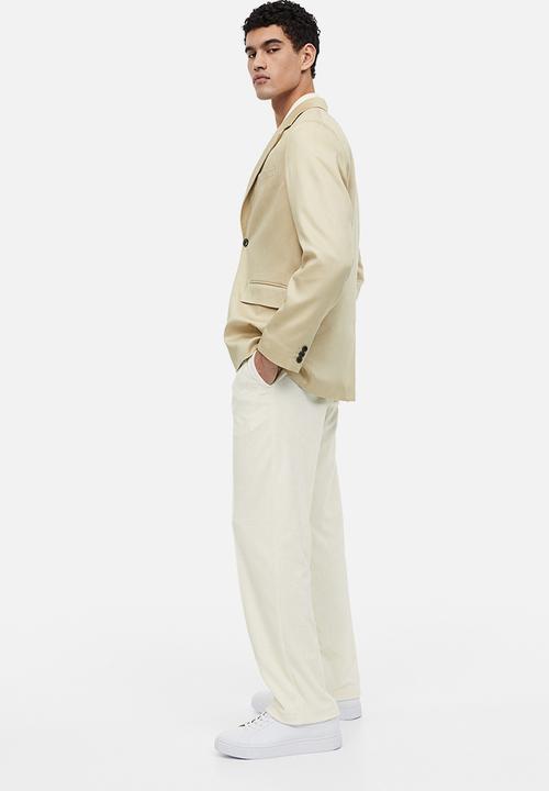 H&M - Regular fit terry joggers - cream