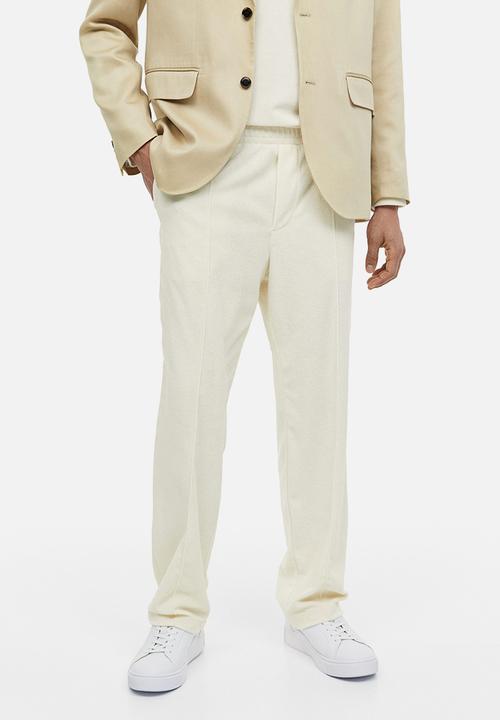 H&M - Regular fit terry joggers - cream