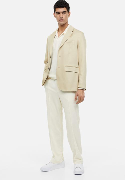 H&M - Regular fit terry joggers - cream