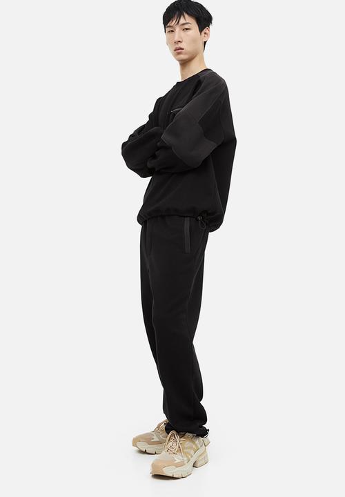 H&M - Relaxed fit joggers - black