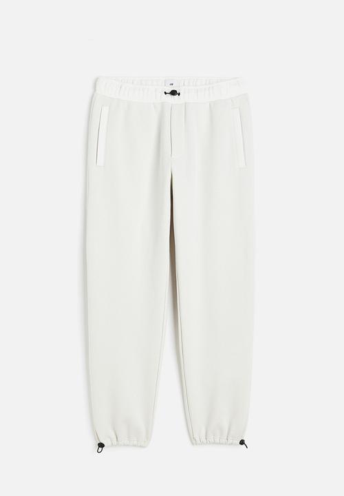 H&M - Relaxed fit joggers - white
