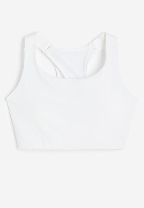 H&M - Drymove™ high support sports bra - white