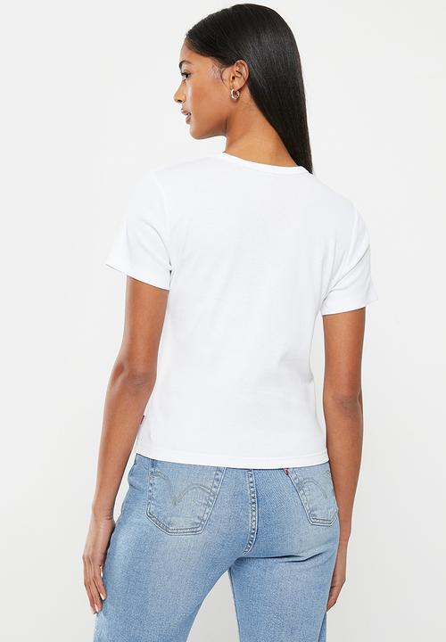 Levi’s® - Graphic rickie tee arched baby serif log - bright white