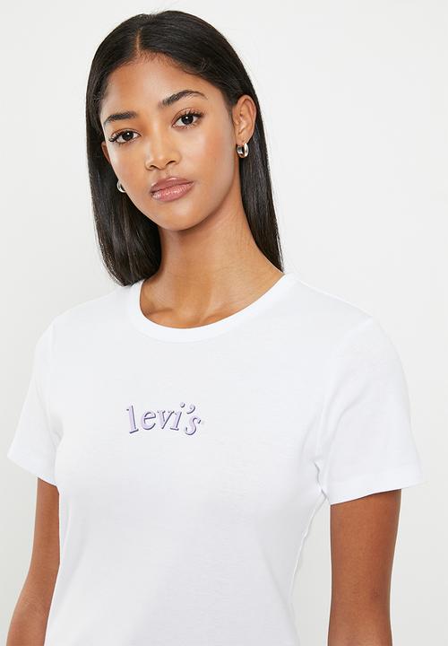 Levi’s® - Graphic rickie tee arched baby serif log - bright white