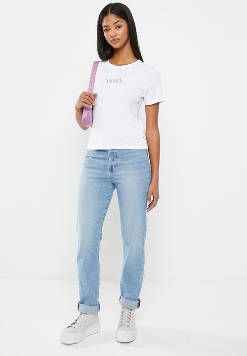 Levi’s® - Graphic rickie tee arched baby serif log - bright white