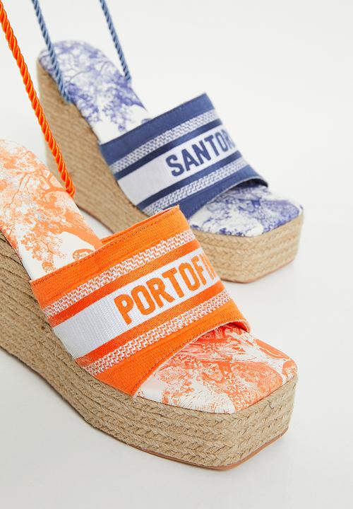 Public Desire - Take off espadrille wedge - navy