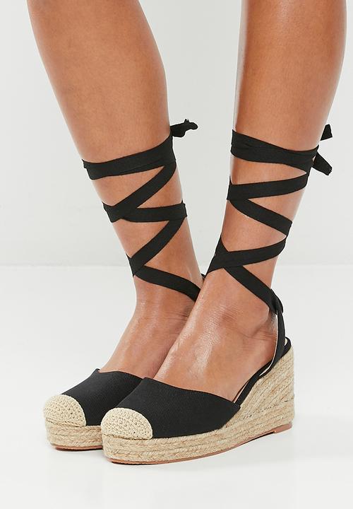 Superbalist - Kiara wedge espadrille - black