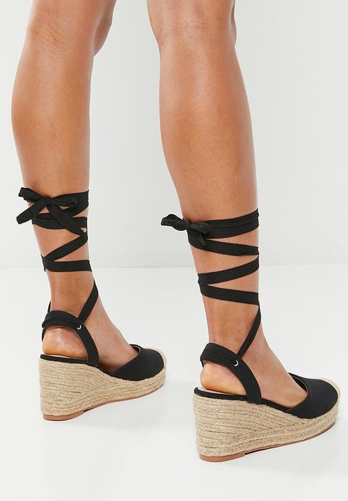Superbalist - Kiara wedge espadrille - black