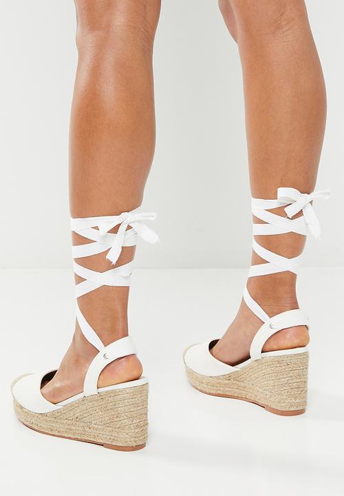 Superbalist - Kiara wedge espadrille - white