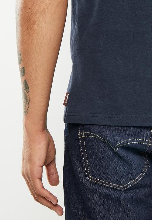 Superdry. - Vintage vl narrative tee - eclipse navy
