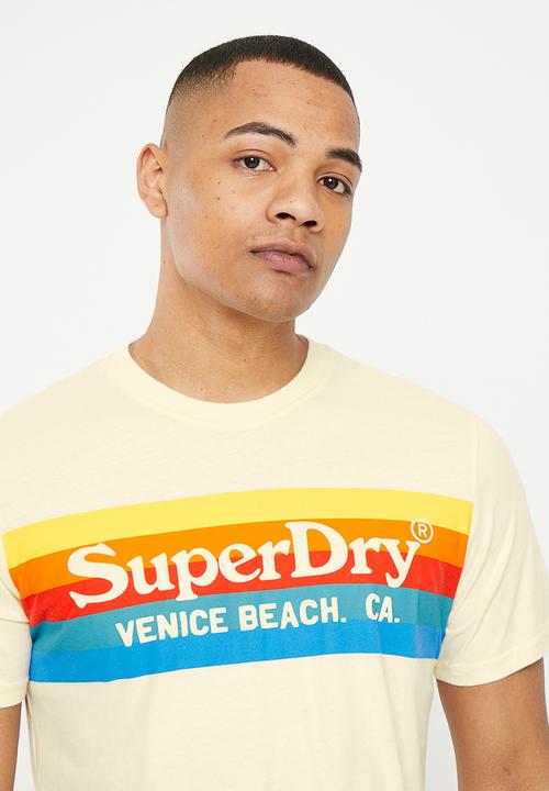 Superdry. - Vintage venue tee - off white