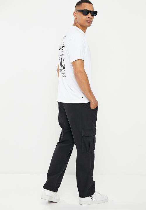 Superdry. - Code stacked logo tee - brilliant white