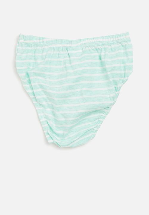 Pop Candy - Boys 3 pack briefs - blue / white / green