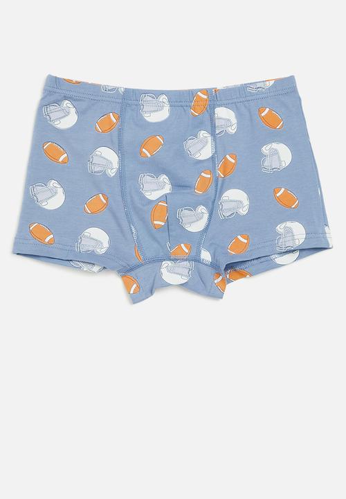 Pop Candy - Boys 3 pack boyshorts - blue & white