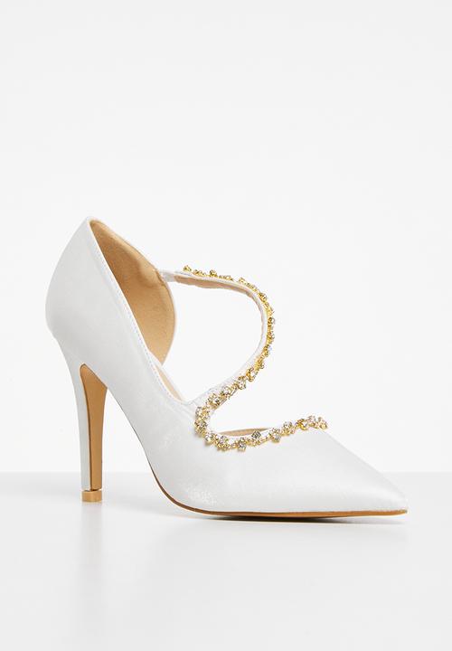 Footwork - Assym court heel - white