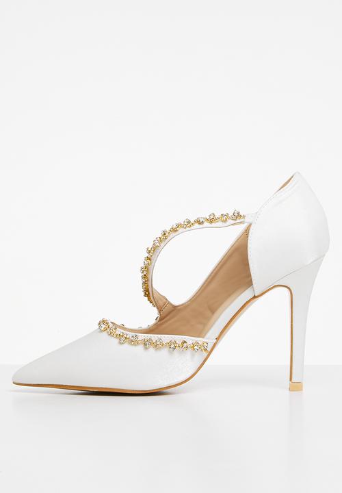 Footwork - Assym court heel - white