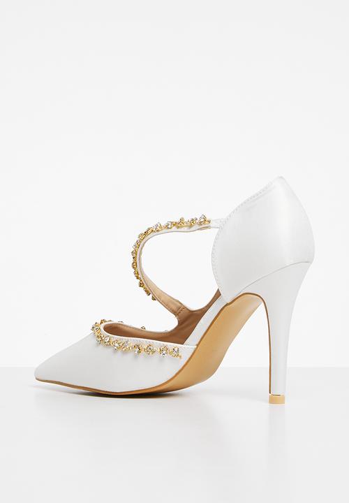 Footwork - Assym court heel - white