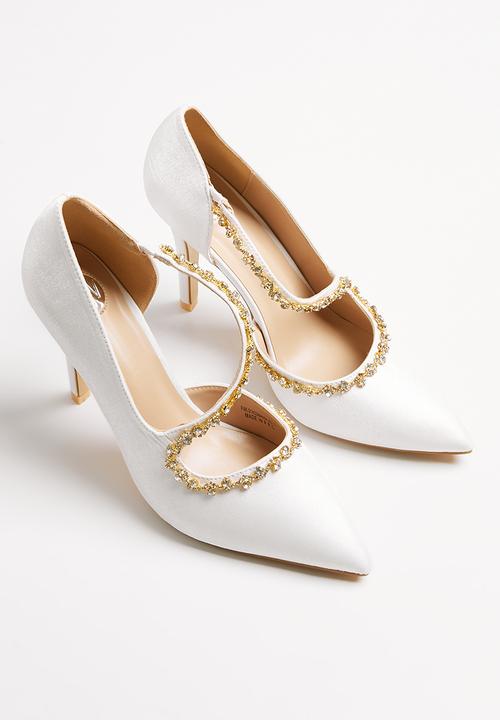 Footwork - Assym court heel - white