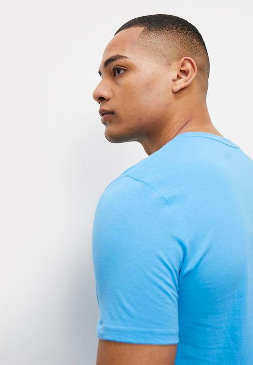 STYLE REPUBLIC - Josh SR logo graphic tee - mid blue