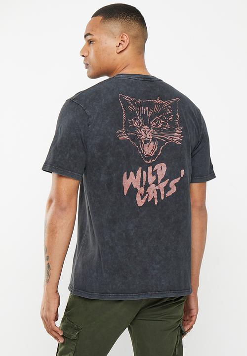 Superdry. - Vintage lo-fi flyer tee - heavy back in black