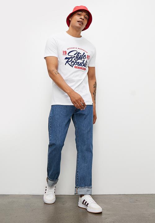 STYLE REPUBLIC - SR original logo print - white