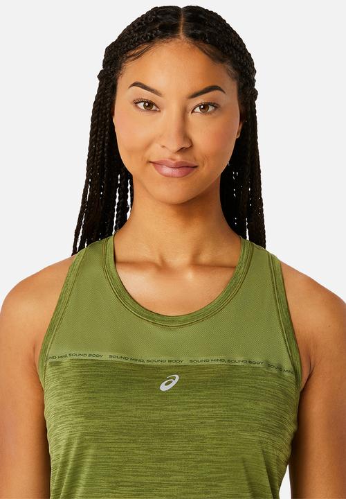 ASICS - Race tank - cactus/mantel green