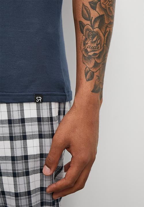 STYLE REPUBLIC - SR eagle logo print - navy