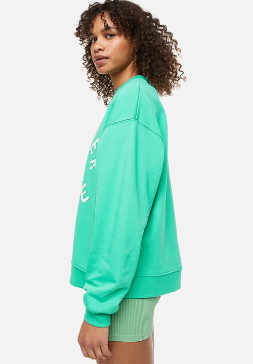 H&M - Printed sweatshirt - green,multi