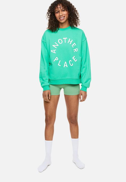 H&M - Printed sweatshirt - green,multi
