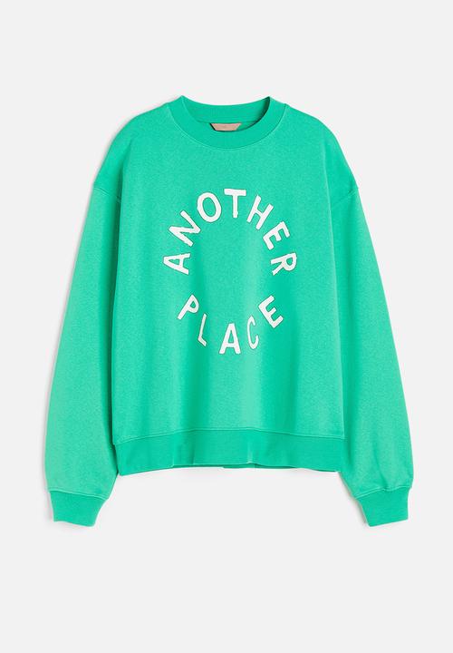 H&M - Printed sweatshirt - green,multi