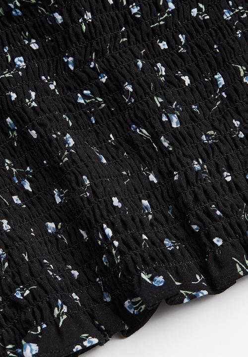 H&M - Smocked blouse - black