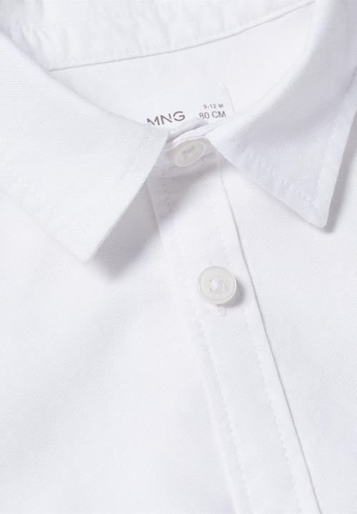 MANGO - Shirt oxfordb - white