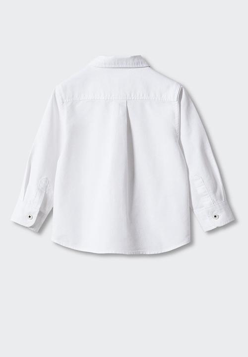 MANGO - Shirt oxfordb - white