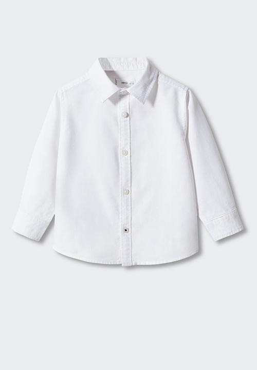 MANGO - Shirt oxfordb - white