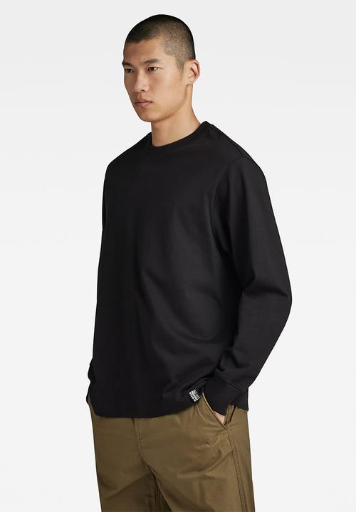 G-STAR - Essential loose r t long sleeve signe jersey o - dk black