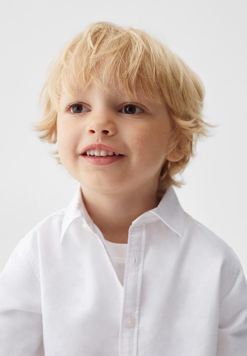 MANGO - Shirt oxfordb - white