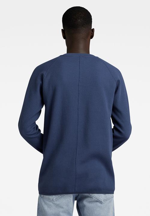 G-STAR - Jirgi tweeter slim long sleeve terra jersey o - rank blue