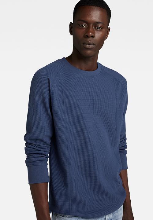 G-STAR - Jirgi tweeter slim long sleeve terra jersey o - rank blue