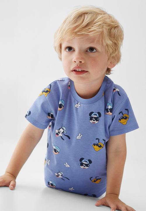 MANGO - T-shirt mpandi - blue