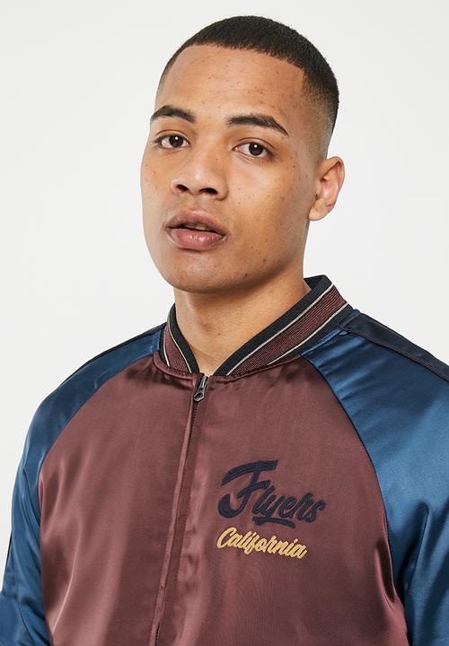 Superdry. - Vintage suikajan jacket - deep burgundy