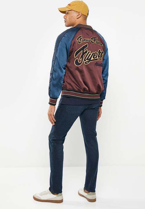 Superdry. - Vintage suikajan jacket - deep burgundy