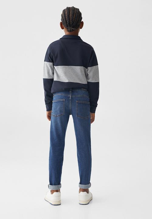 MANGO - Jeans slim - dark blue